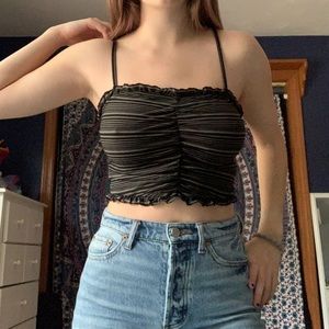 Striped crop top
